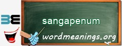 WordMeaning blackboard for sangapenum